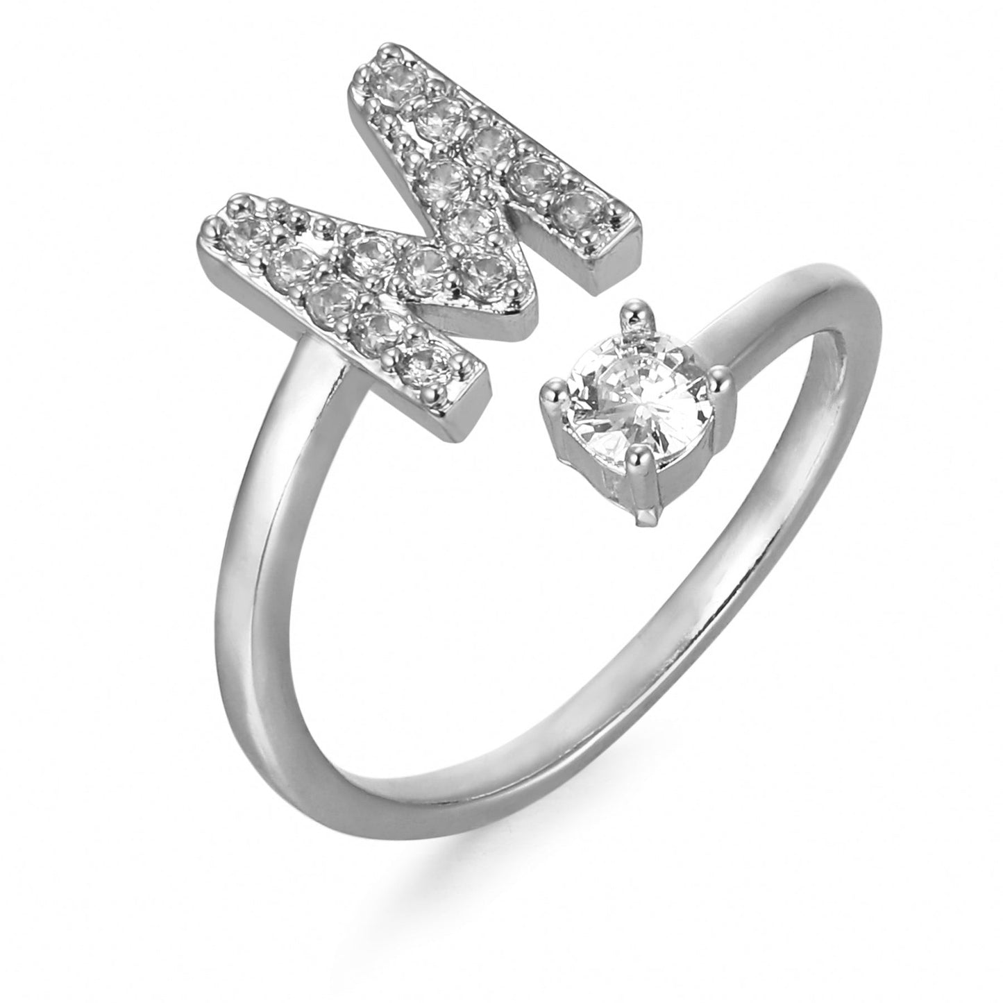 Bague initiale personnalisée et élégante