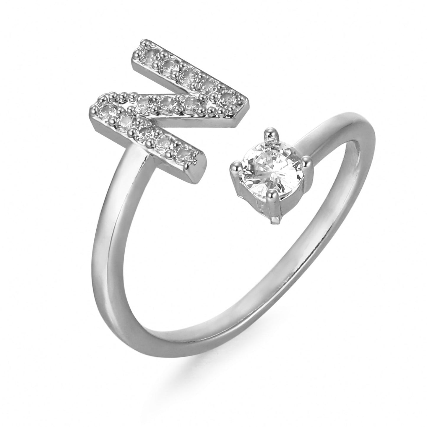 Bague initiale personnalisée et élégante
