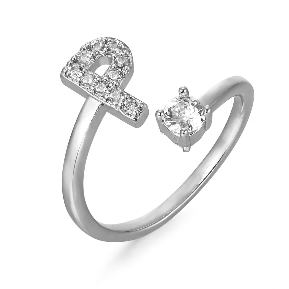 Bague initiale personnalisée et élégante