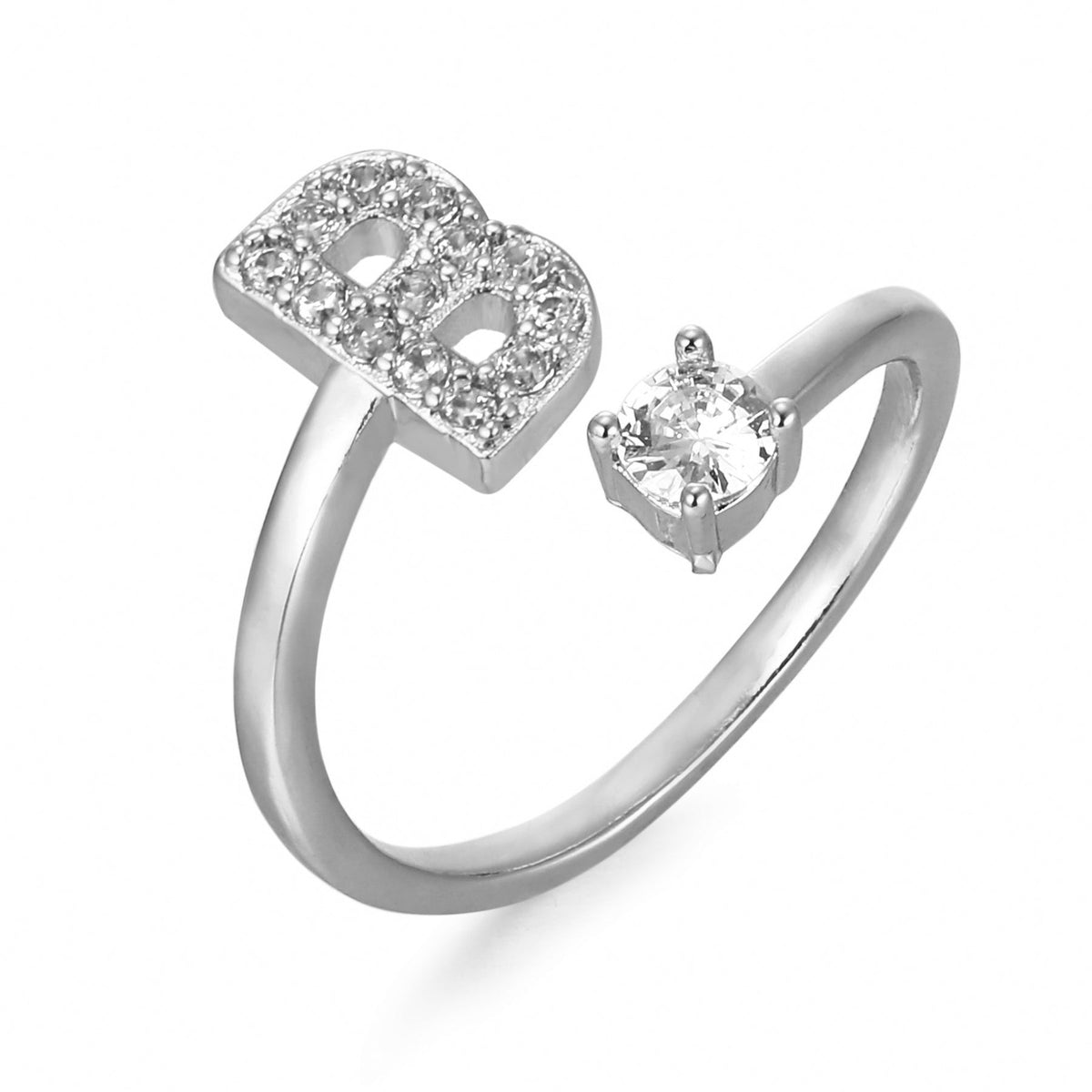 Bague initiale personnalisée et élégante