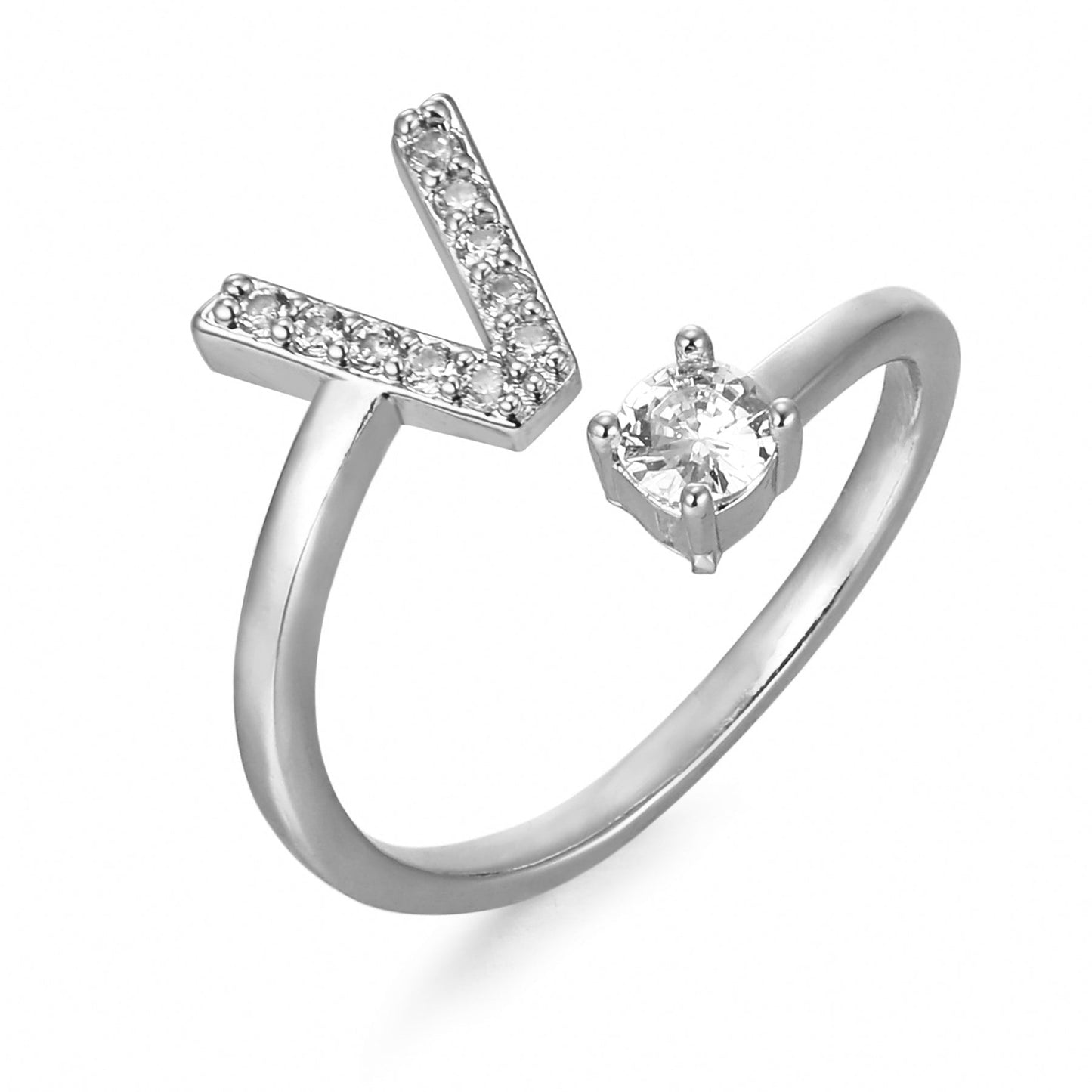 Bague initiale personnalisée et élégante