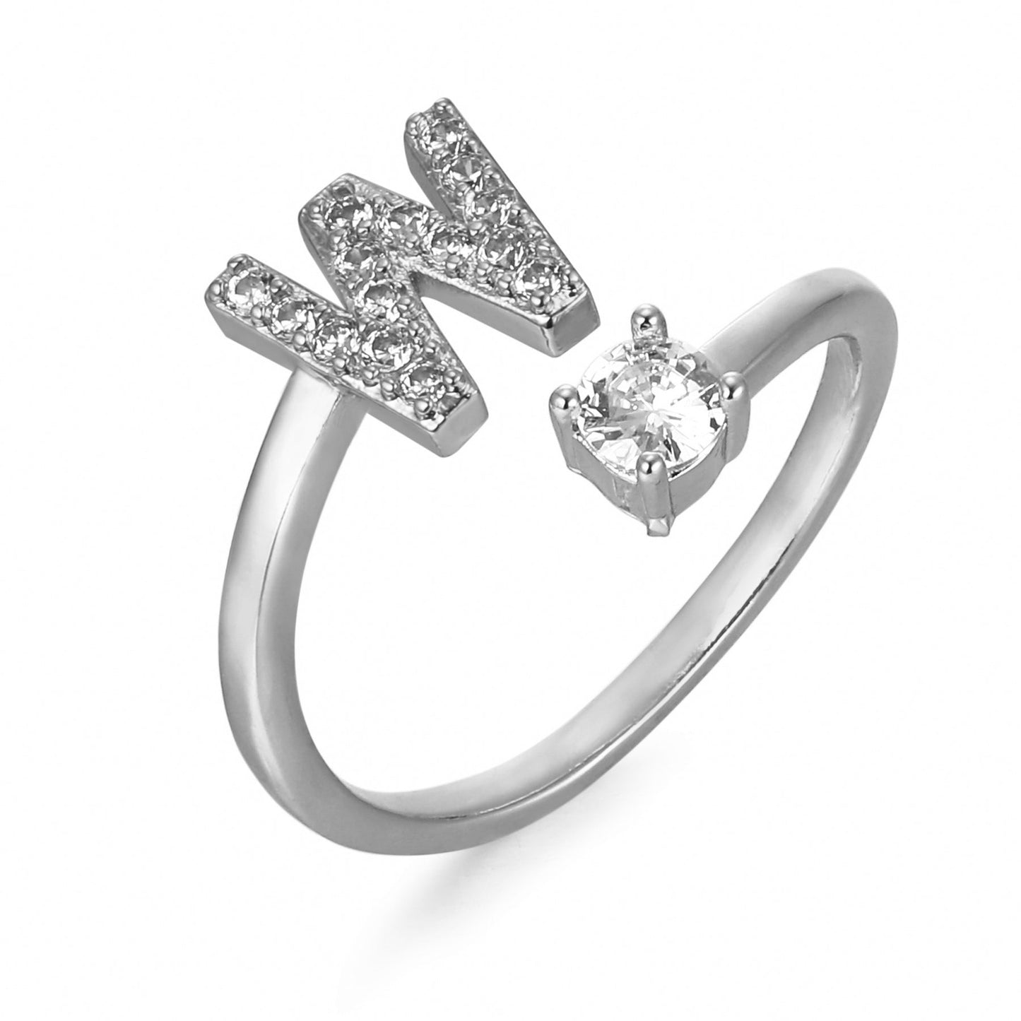 Bague initiale personnalisée et élégante
