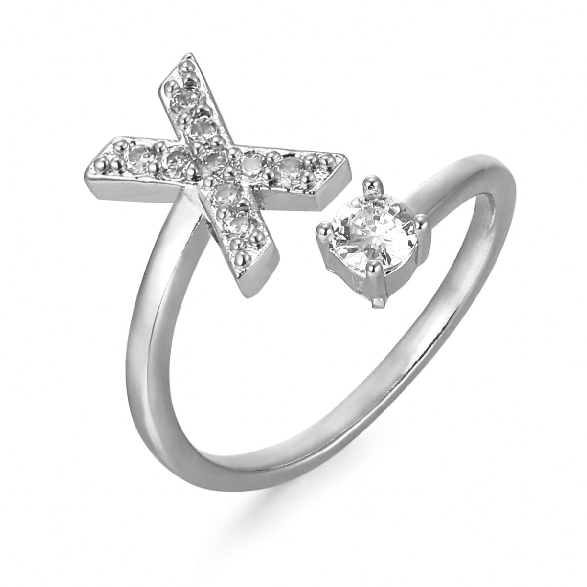 Bague initiale personnalisée et élégante