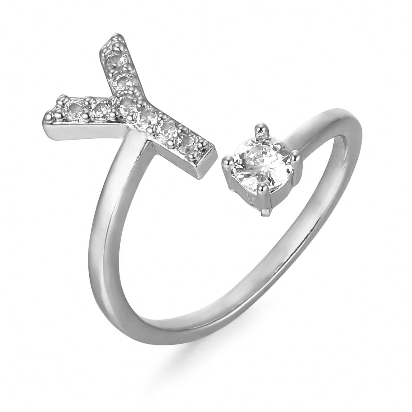 Bague initiale personnalisée et élégante