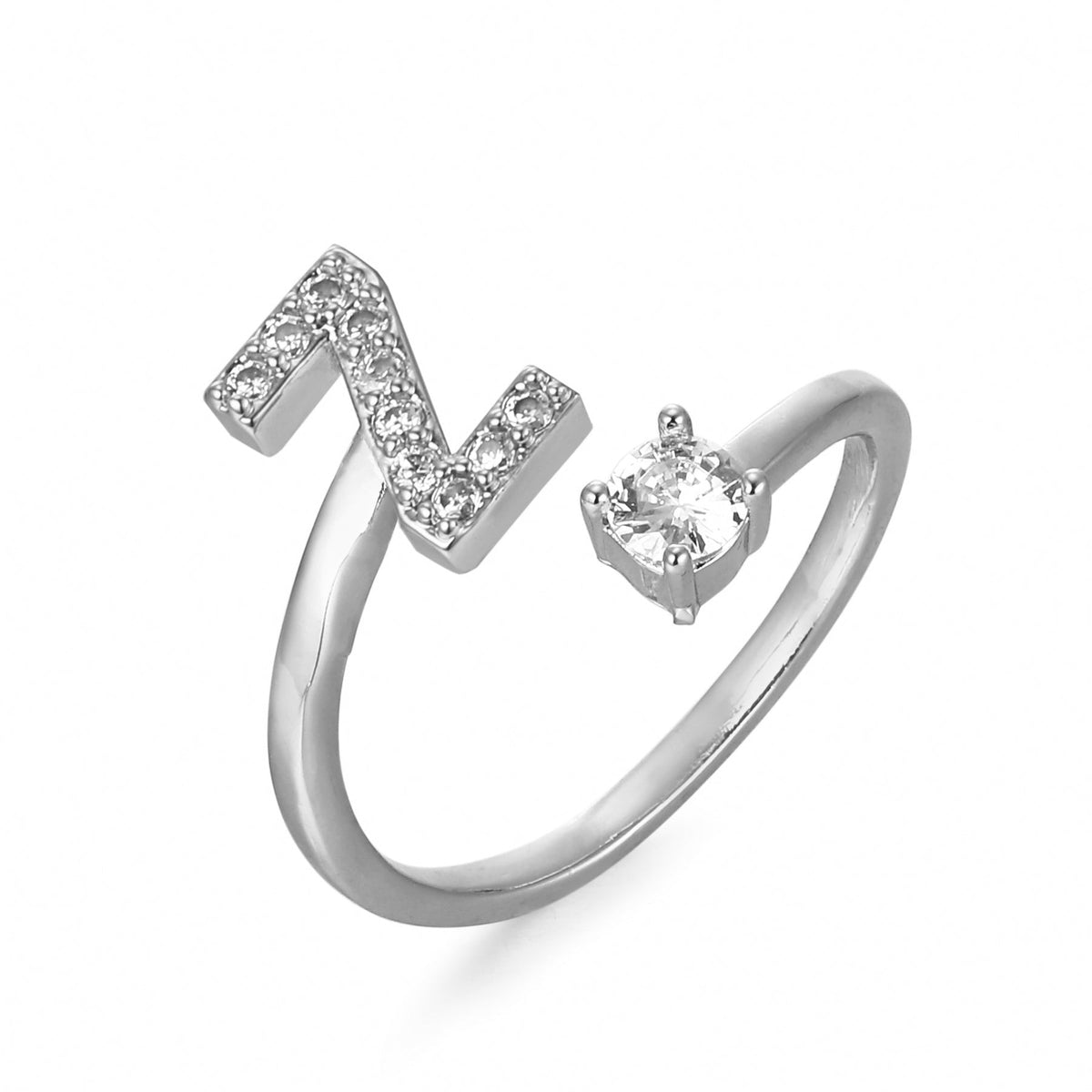 Bague initiale personnalisée et élégante