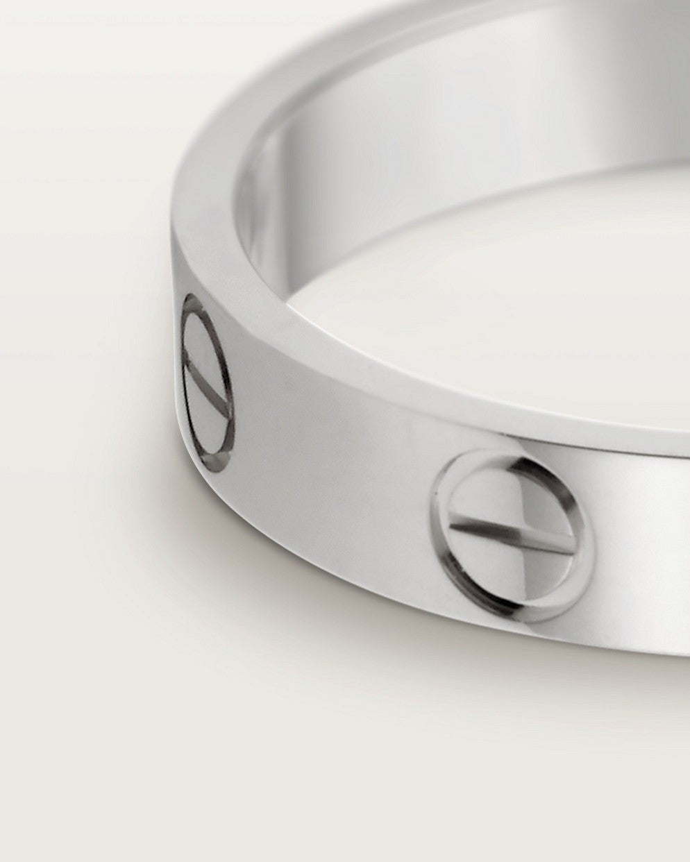 Bague mixte en alliage de zinc argenté