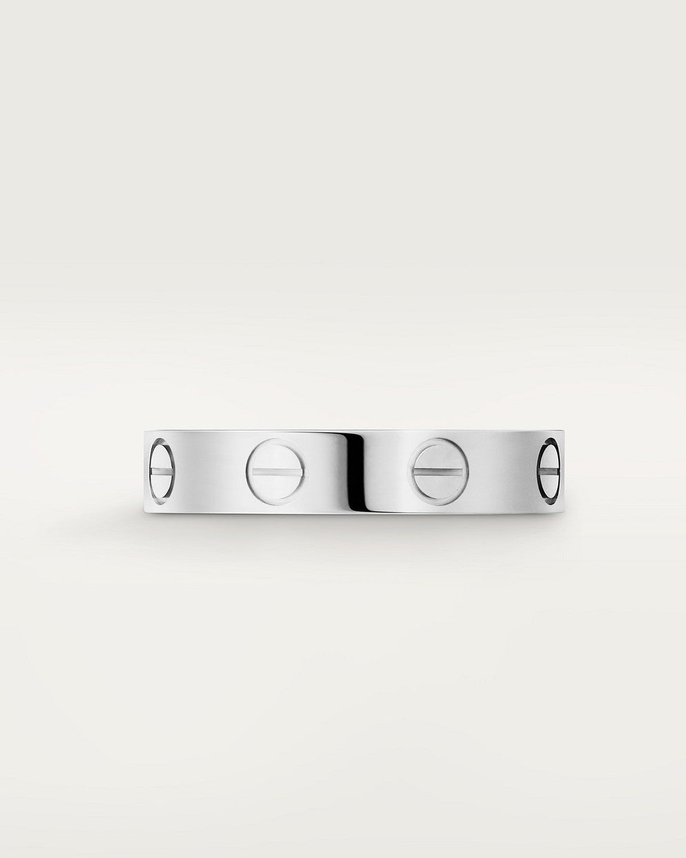 Bague mixte en alliage de zinc argenté