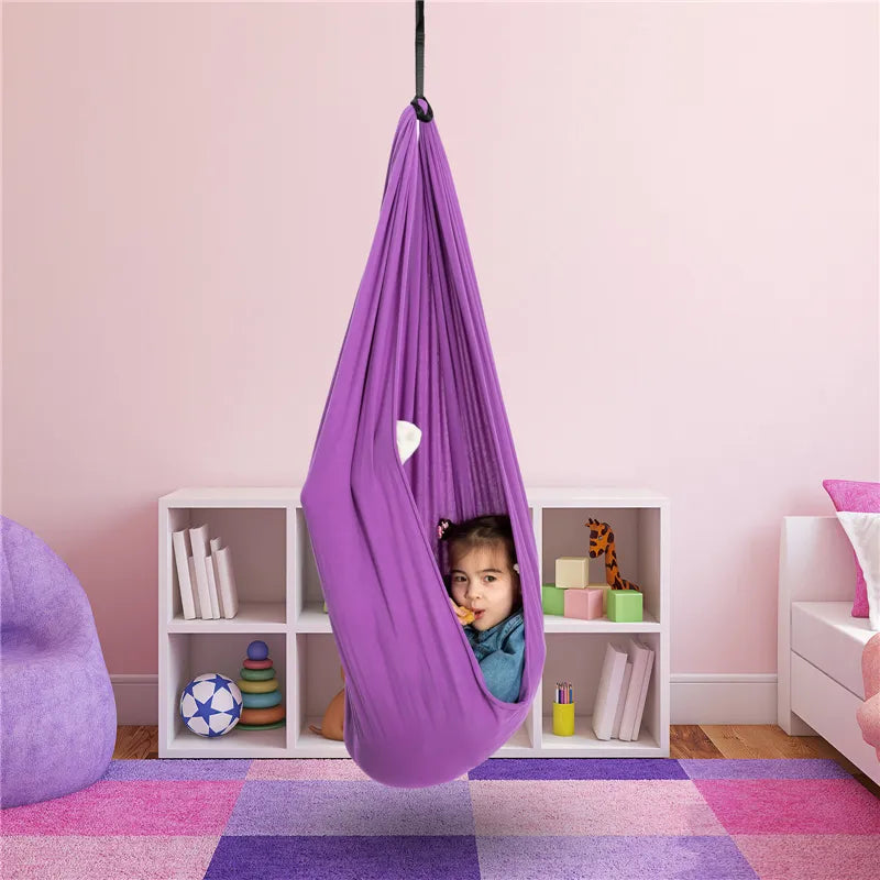 Balançoire-hamac thérapeutique pour enfant pour le calme, la concentration et la confiance en soi