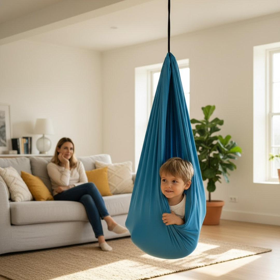 Balançoire sensorielle apaisante pour enfants et besoins spécialisés