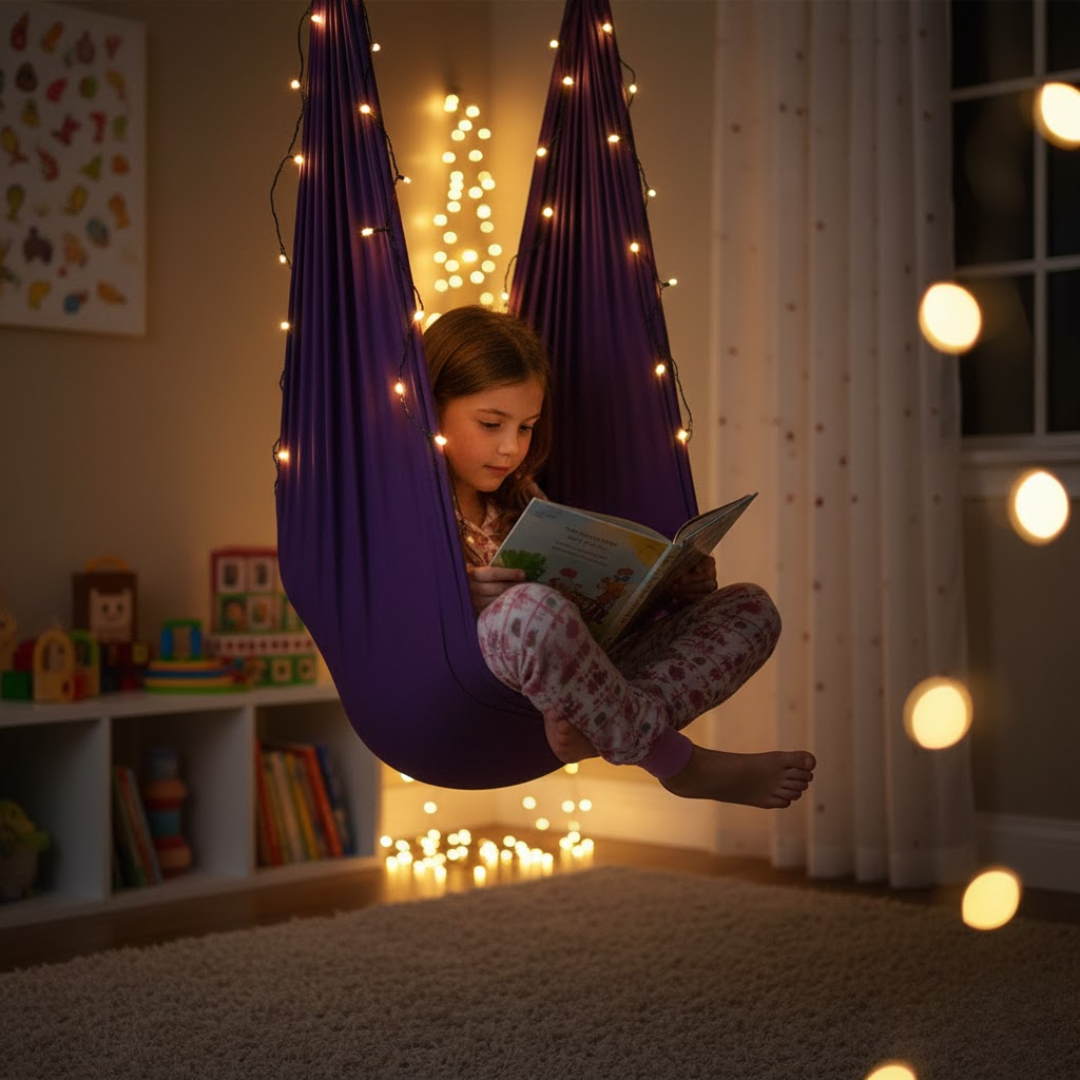Balançoire sensorielle apaisante pour enfants et besoins spécialisés