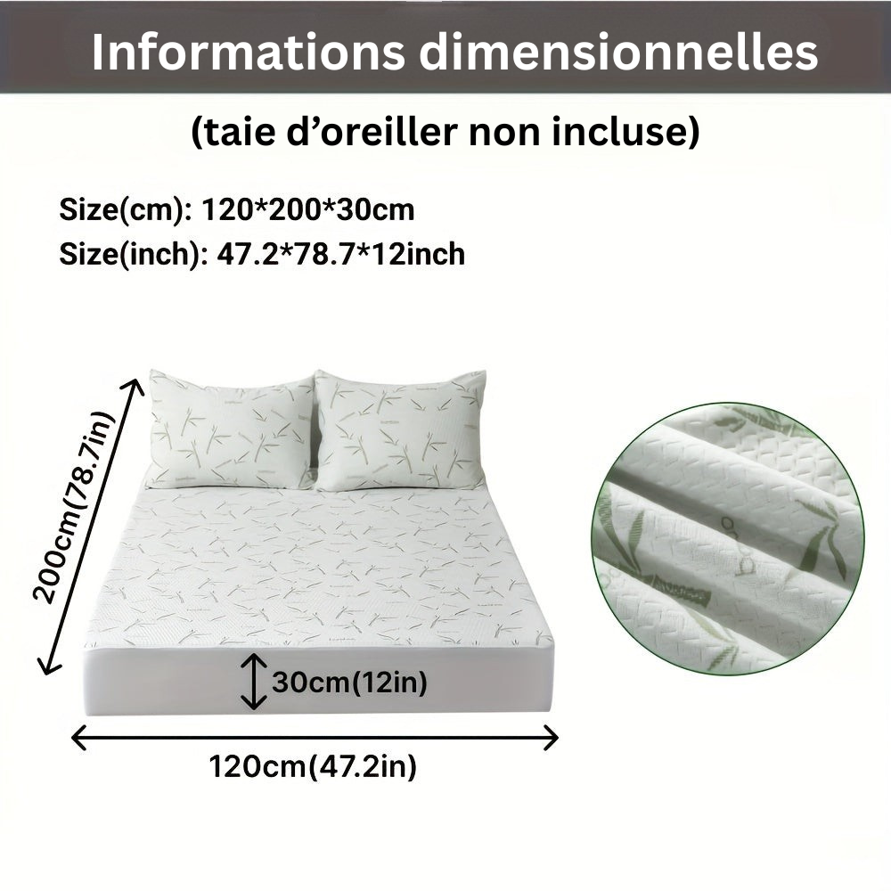 BambooCool Mattress Protector – Breathable and Cooling for Improved Sleep Comfort