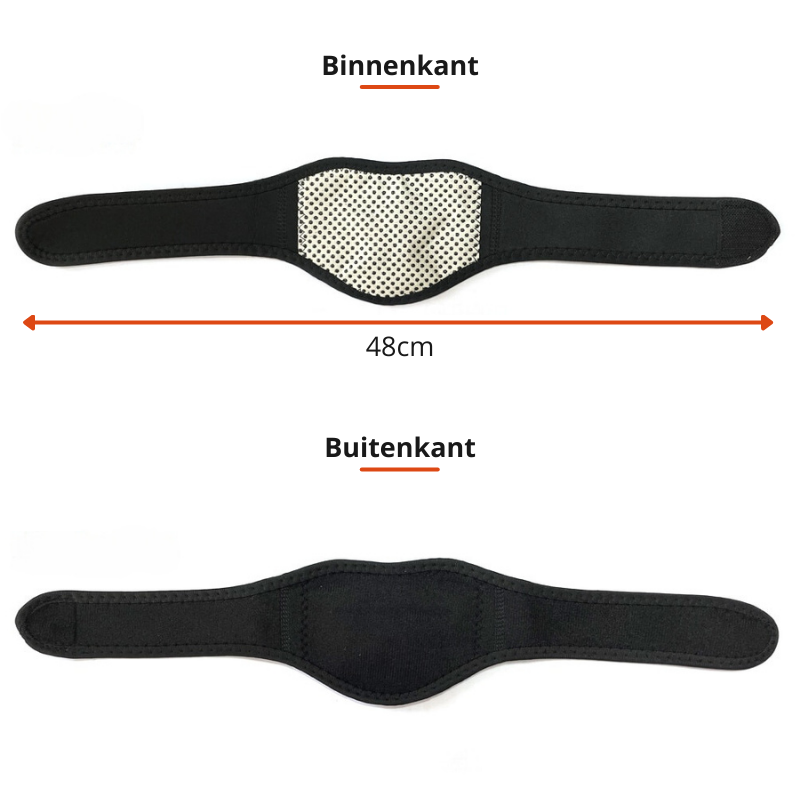 Bandage cervical magnétique auto-chauffant