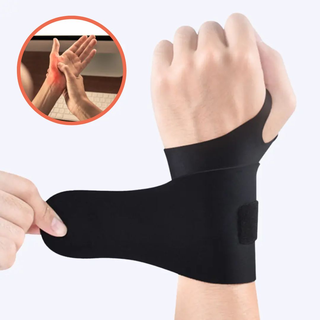 Bandage poignet ajustable pour soulagement de la douleur