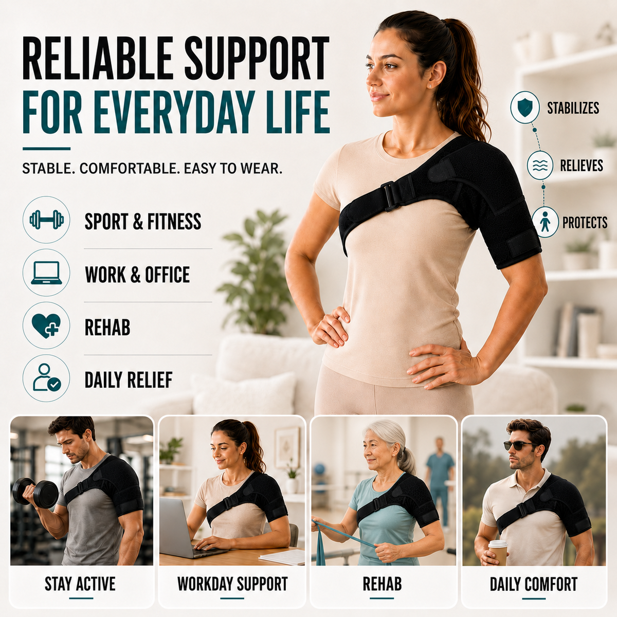 Bandeau d'épaule réglable
