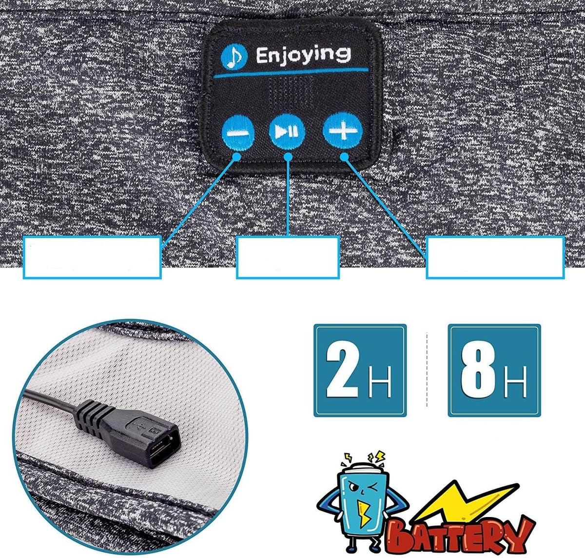 Bandeau frontal Bluetooth sans fil