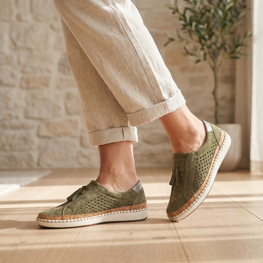 Baskets à enfiler respirantes pour femme | Chaussures orthopédiques confortables pour la marche quotidienne