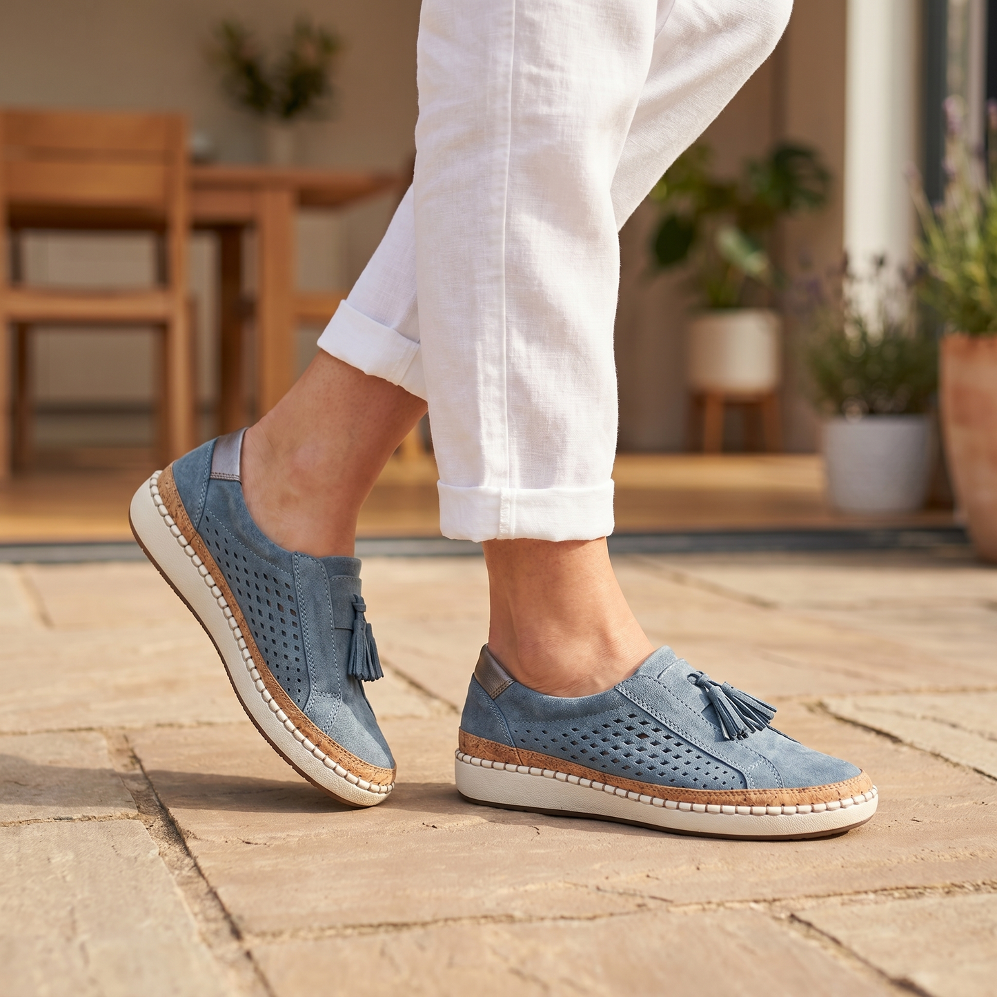 Baskets à enfiler respirantes pour femme | Chaussures orthopédiques confortables pour la marche quotidienne
