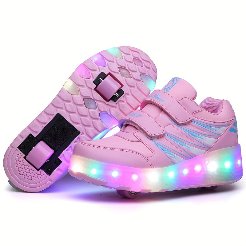 Baskets à roulettes lumineuses pour enfants actifs