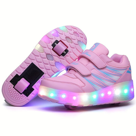 Baskets à roulettes lumineuses pour enfants actifs