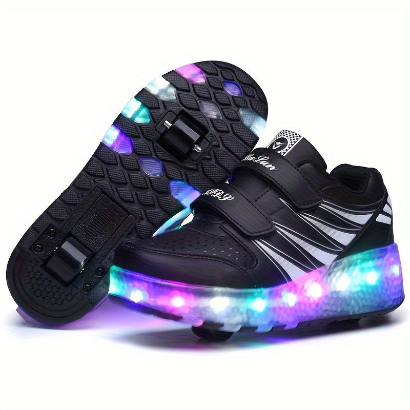 Baskets à roulettes lumineuses pour enfants actifs