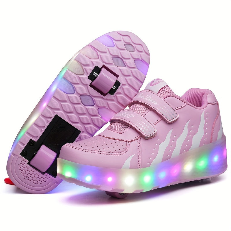 Baskets à roulettes lumineuses pour enfants actifs