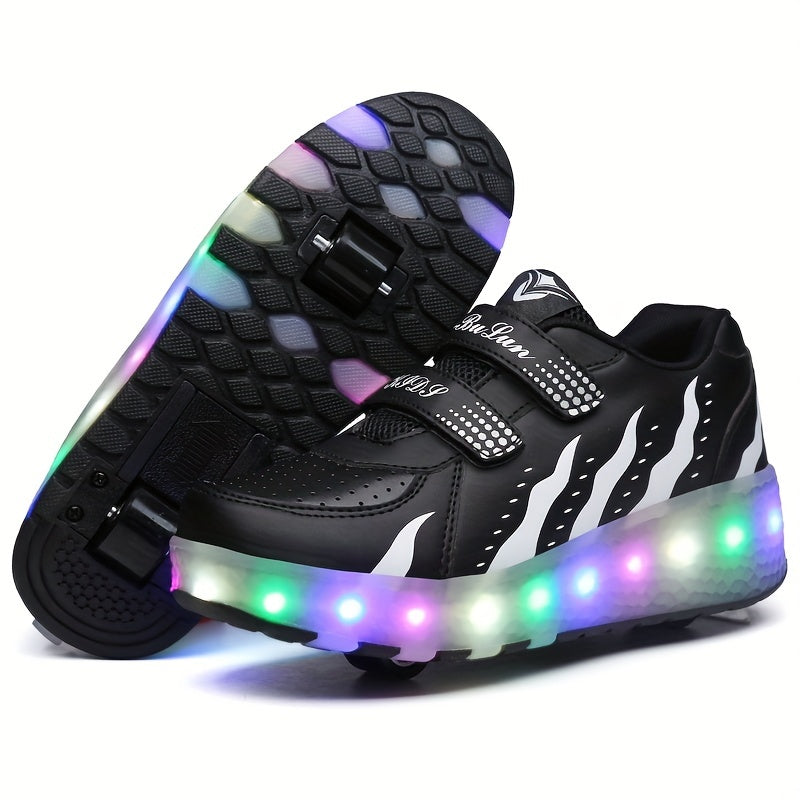 Baskets à roulettes lumineuses pour enfants actifs