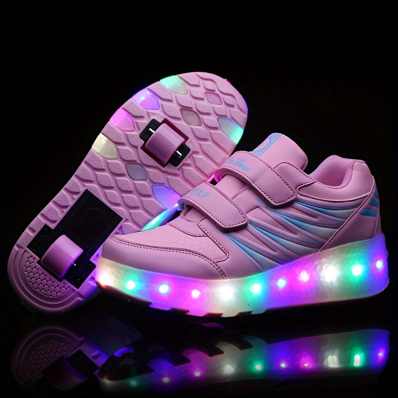 Baskets à roulettes lumineuses pour enfants actifs