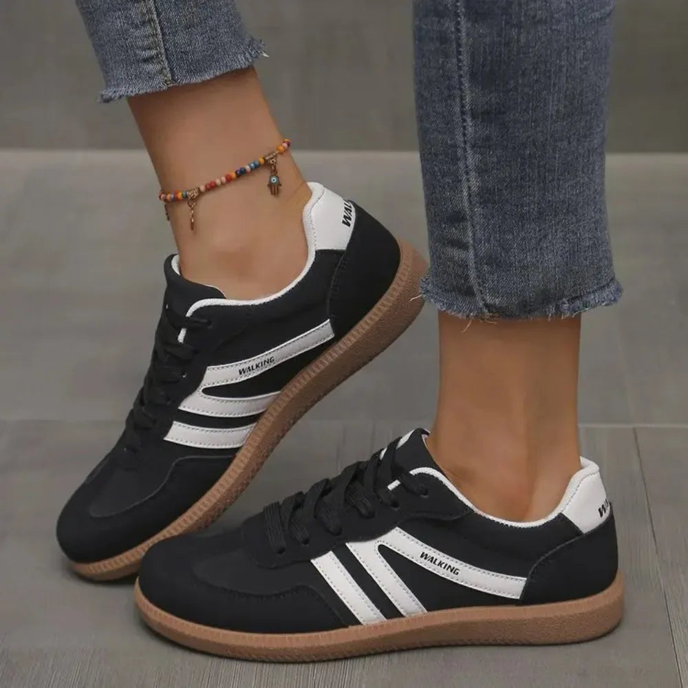 Baskets casual à lacets pour femme