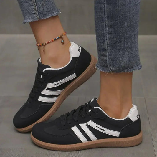 Baskets casual à lacets pour femme