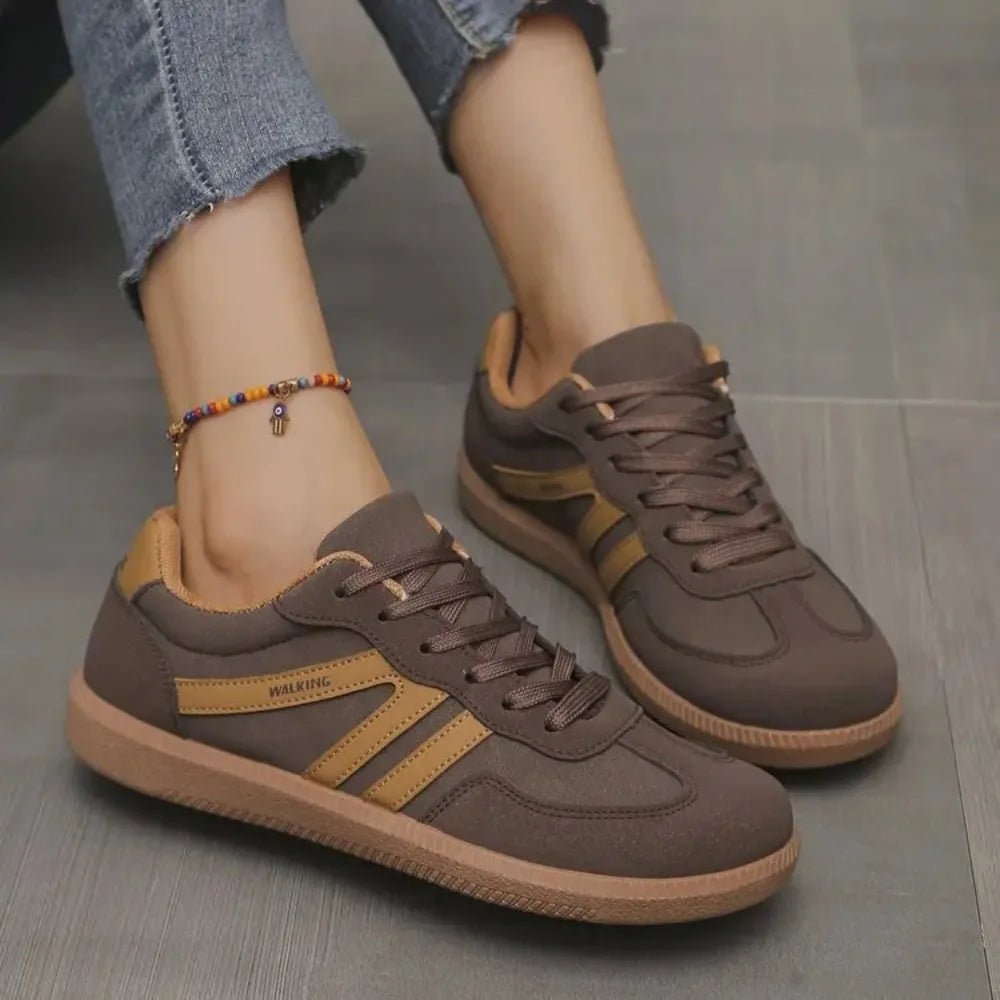 Baskets casual à lacets pour femme