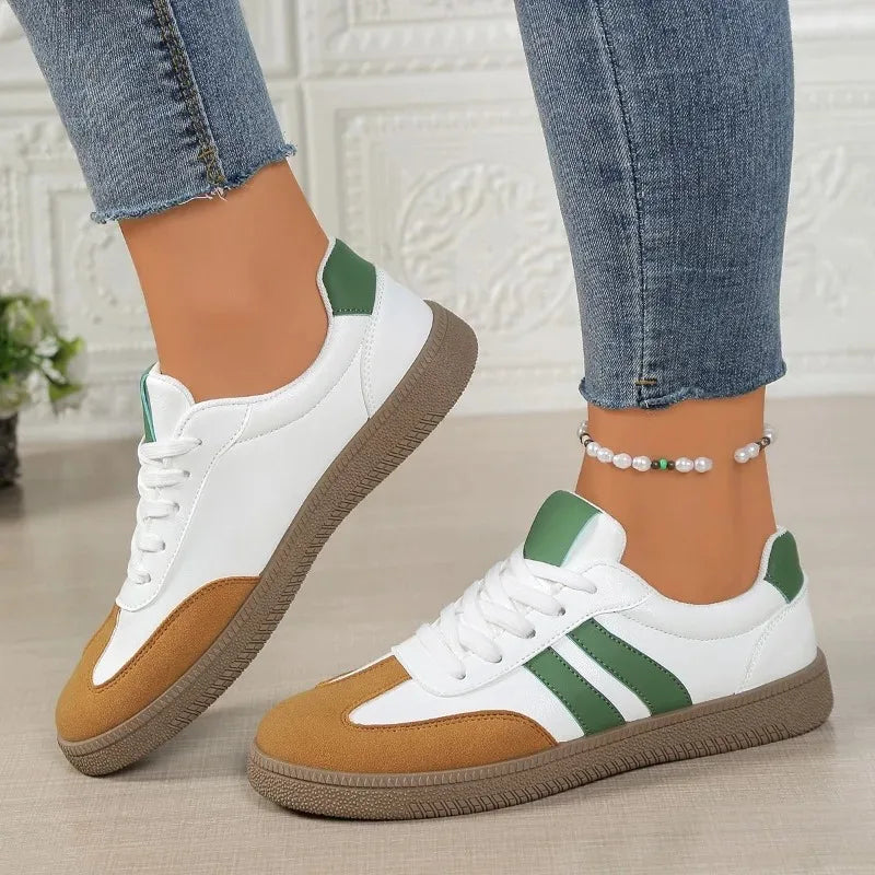 Baskets casual à lacets pour femme