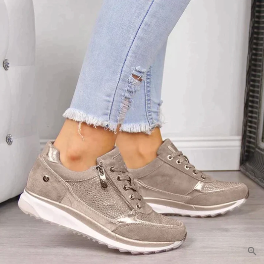 Baskets confortables avec fermeture éclair