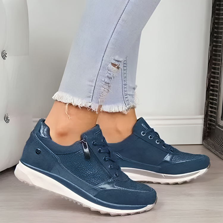 Baskets confortables avec fermeture éclair