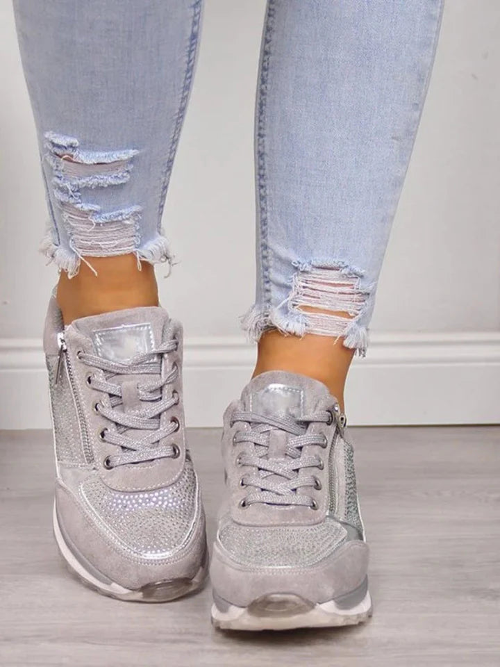 Baskets confortables avec fermeture éclair