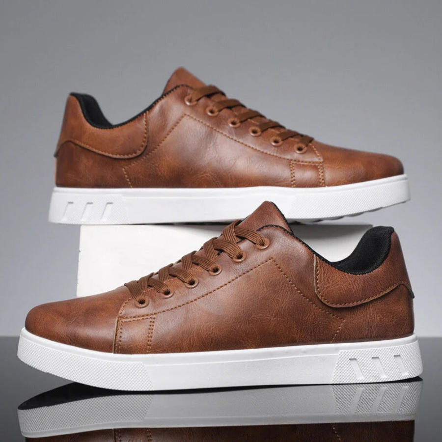 Baskets en cuir pour homme