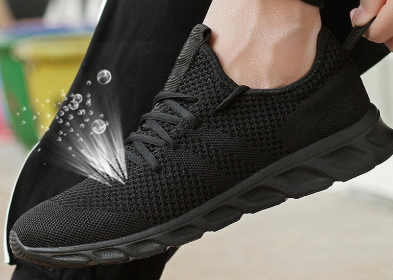 Baskets homme en maille respirante