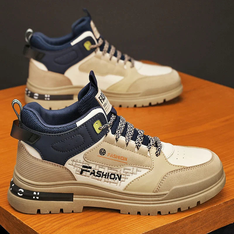 Baskets montantes orthopédiques pour homme avec col rembourré