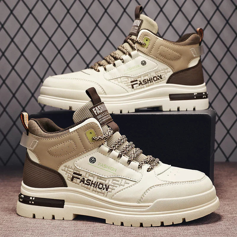 Baskets montantes orthopédiques pour homme avec col rembourré