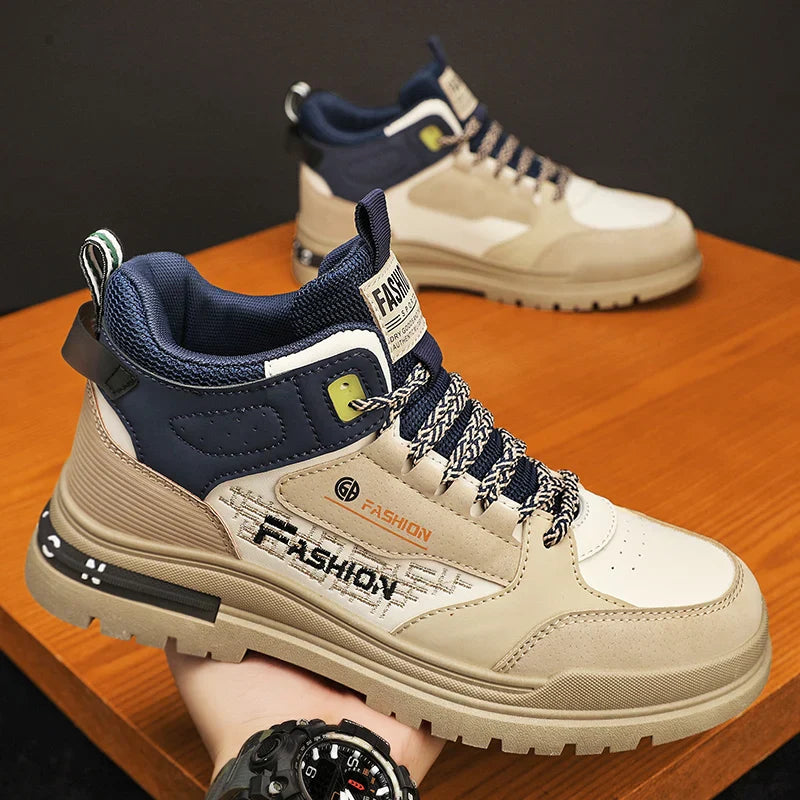 Baskets montantes orthopédiques pour homme avec col rembourré