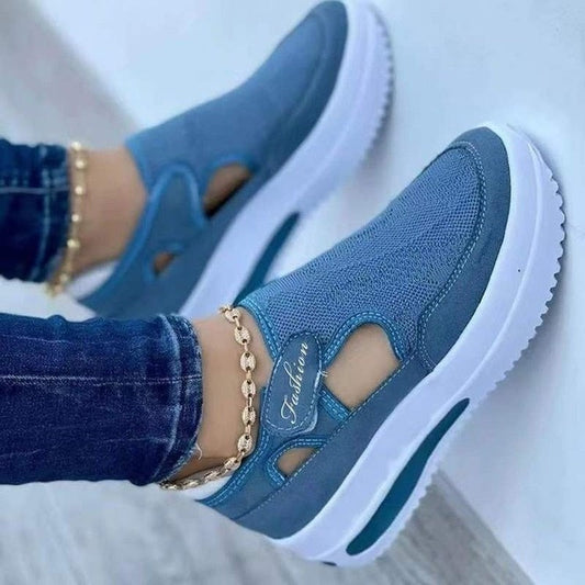 Baskets respirantes en maille pour femme