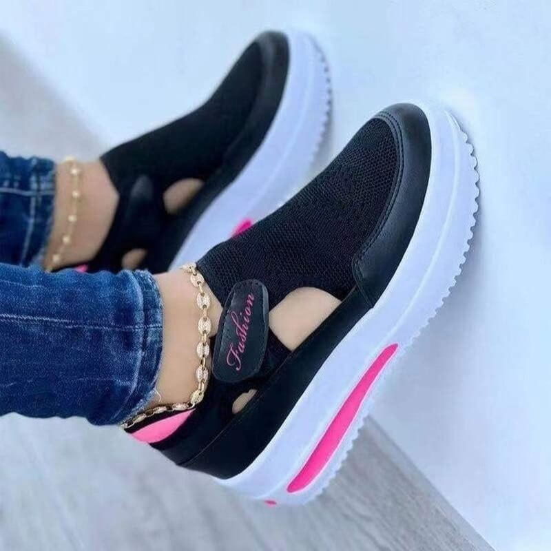 Baskets respirantes en maille pour femme