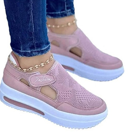 Baskets respirantes en maille pour femme