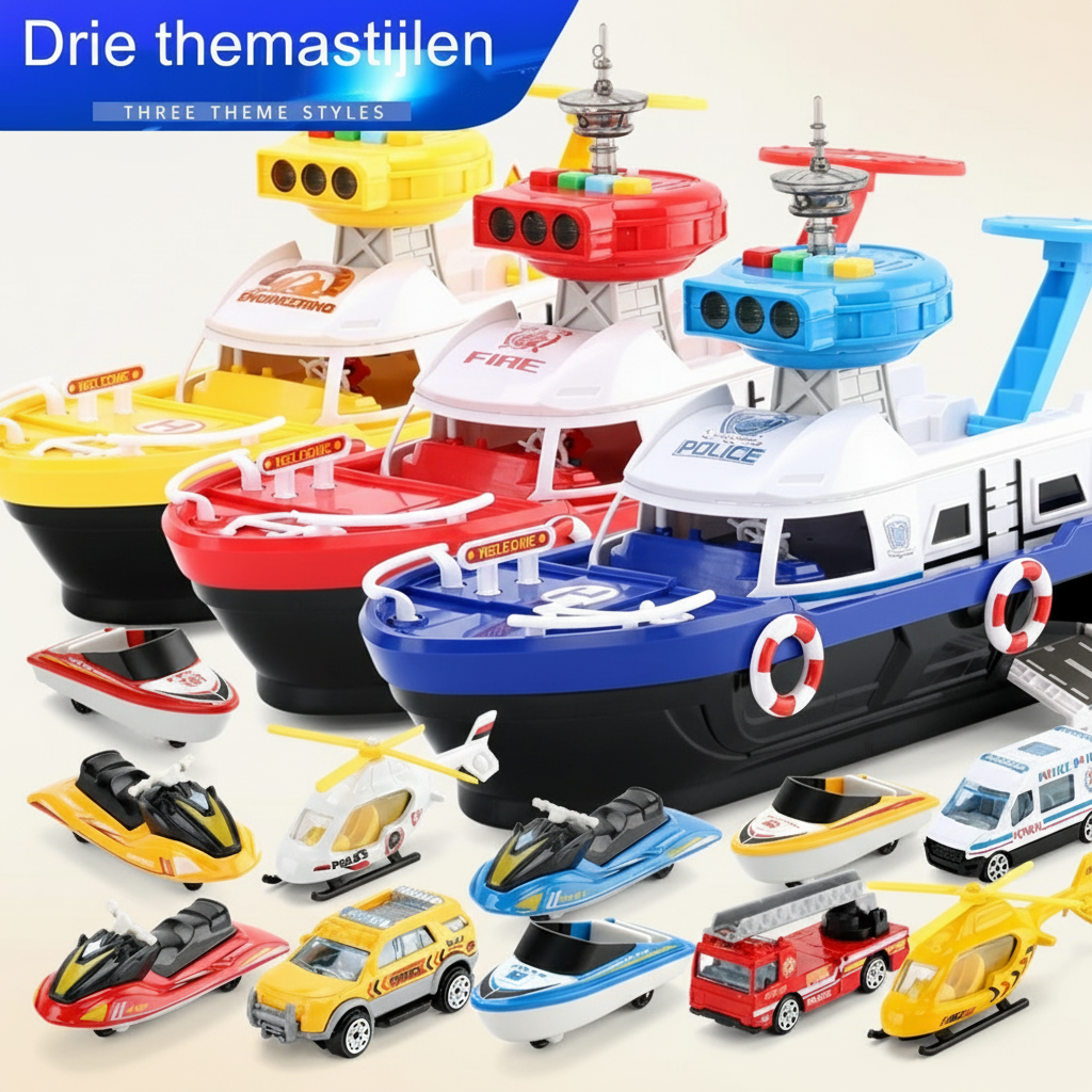 Bateau jouet musical interactif pour enfants avec lumières et sons