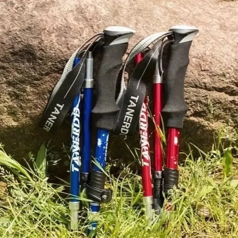 Bâton de trekking aluminium pliable pour la randonnée sans effort