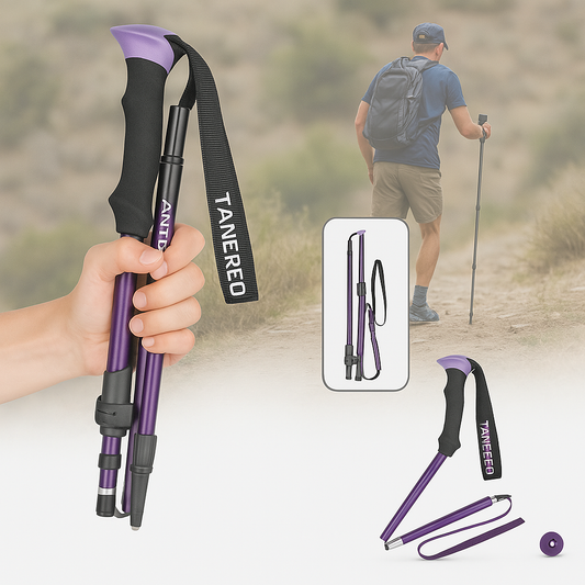 Bâtons de randonnée pliables | Bâtons de trekking pour activités outdoor et aventure