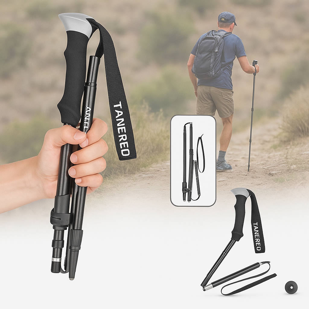 Bâtons de randonnée pliables | Bâtons de trekking pour activités outdoor et aventure