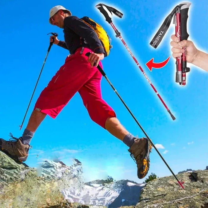 Bâtons de trekking réglables - bâtons télescopiques pliables