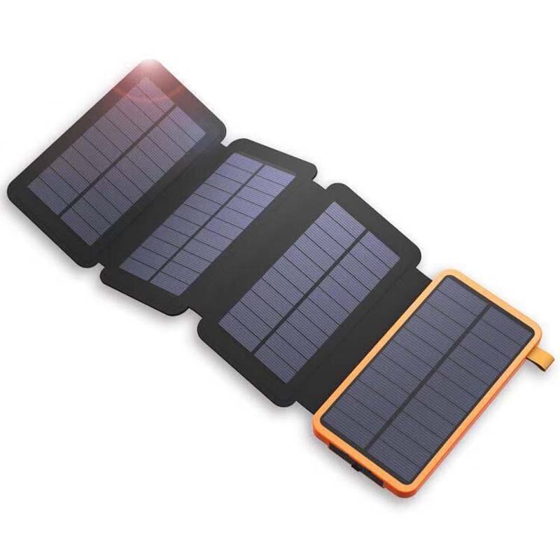 Batterie externe solaire pliante et étanche