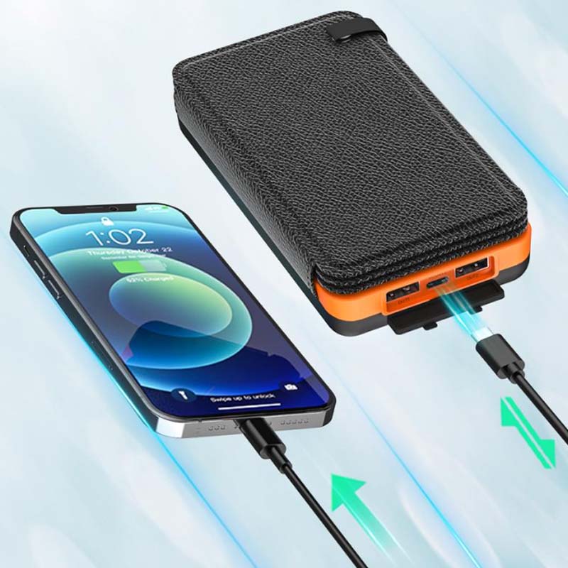 Batterie externe solaire pliante et étanche