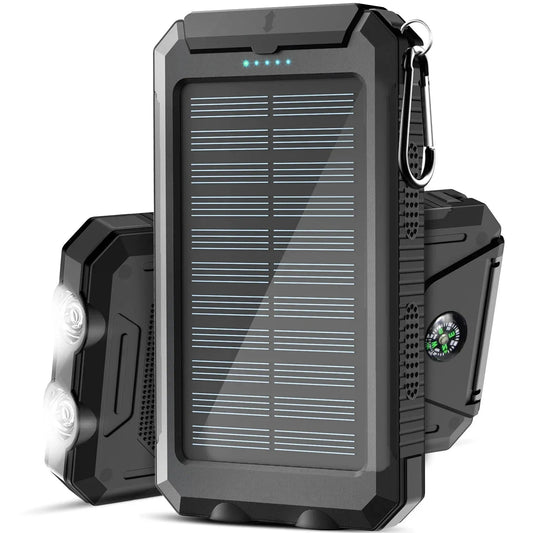 Batterie externe solaire portable et étanche IP67